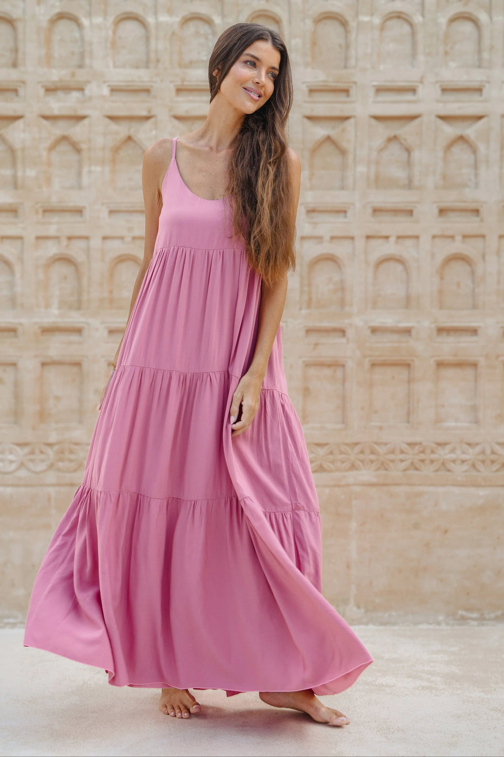 Naomi Maxi Dress - Coral