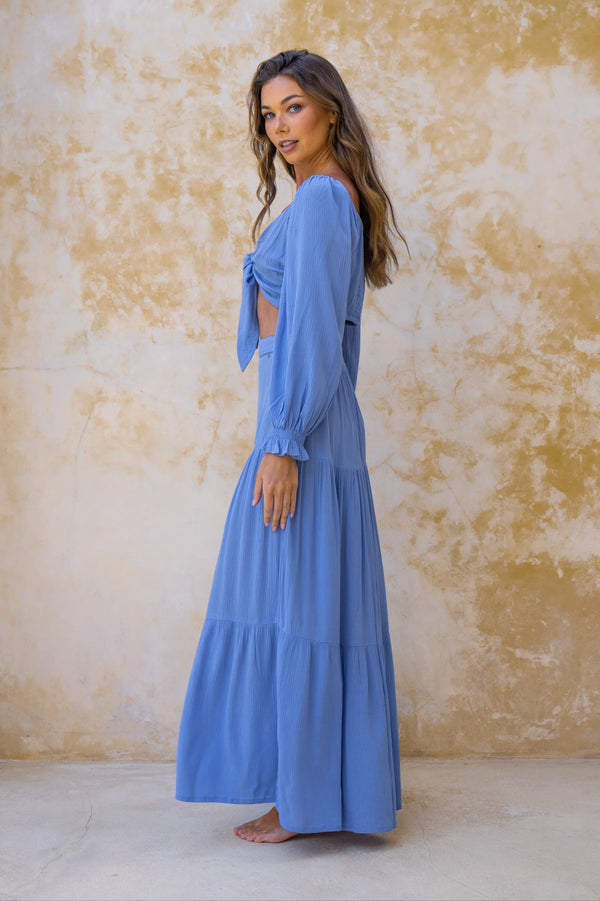 Shadi Maxi Skirt - Blue