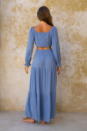 Shadi Maxi Skirt - Blue