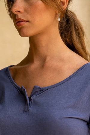 Zora Top - Indigo