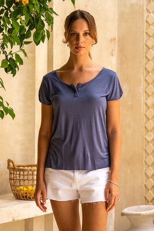 Zora Top - Indigo
