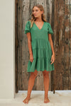 Bianca Mini Dress / Green