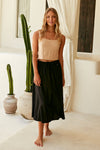 Pippa Midi Skirt / Black