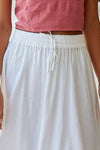Pippa Midi Skirt / White